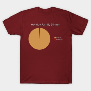 Holiday Family Dinner Pie Chart - Does Your Family Need More Humble Pie? T-Shirt